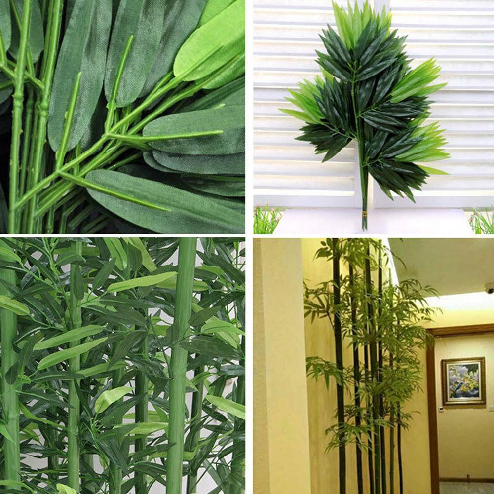 10pcs Artificial Green Bamboo  - Ficus Lyrata Tree ulasan dan harga