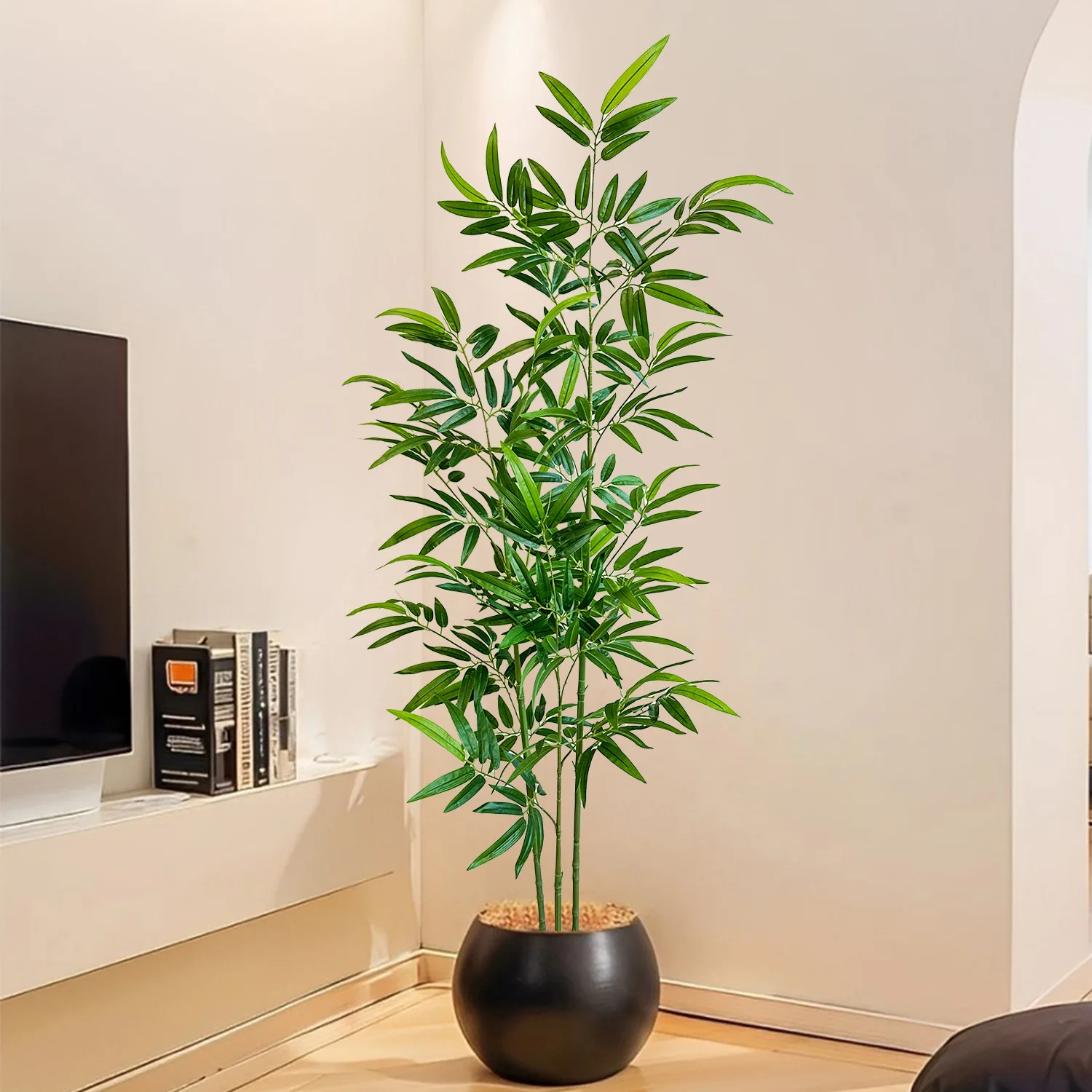 Artificial Green Bamboo Fadele - Ficus Lyrata Tree ulasan dan harga