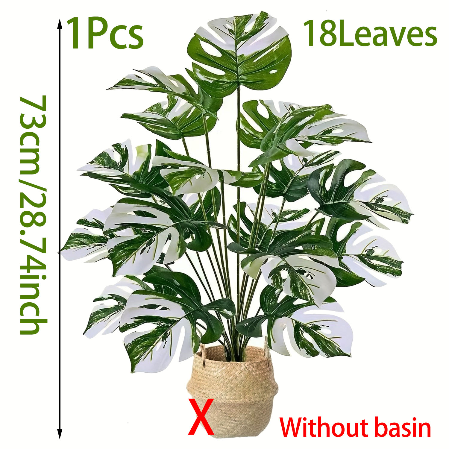 Realistic Artificial Monstera  - Dracaena Marginata ulasan dan harga